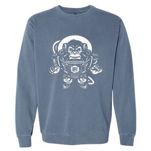 Ape Astronaut In Space 10th Planet Austin Jiu Jitsu Garment-Dyed Sweatshirt