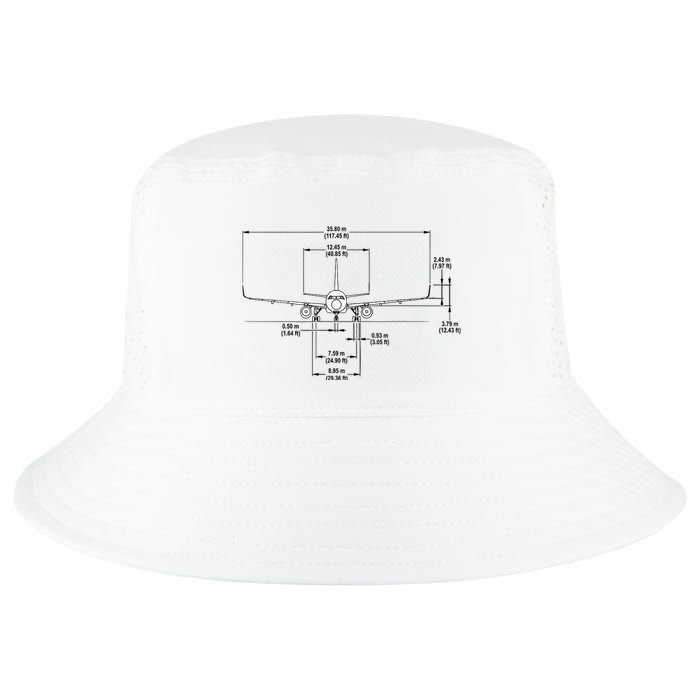 Airbus A320 Jet Airplane Schematic Aviation Pilot Gift Idea Cool Comfort Performance Bucket Hat