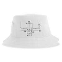 Airbus A320 Jet Airplane Schematic Aviation Pilot Gift Idea Sustainable Bucket Hat
