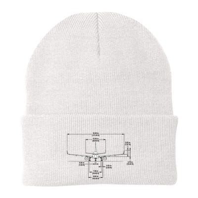 Airbus A320 Jet Airplane Schematic Aviation Pilot Gift Idea Beanie