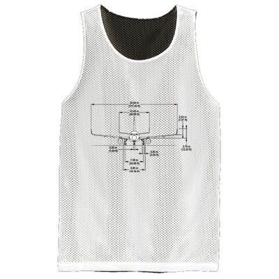 Airbus A320 Jet Airplane Schematic Aviation Pilot Gift Idea Mesh Reversible Basketball Jersey Tank