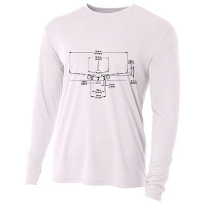 Airbus A320 Jet Airplane Schematic Aviation Pilot Gift Idea Cooling Performance Long Sleeve Crew