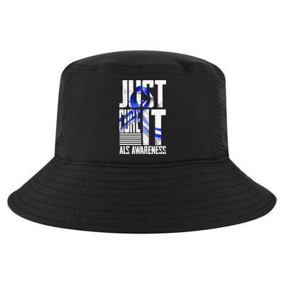 ALS Awareness Just Cure ALS funny support Cool Comfort Performance Bucket Hat