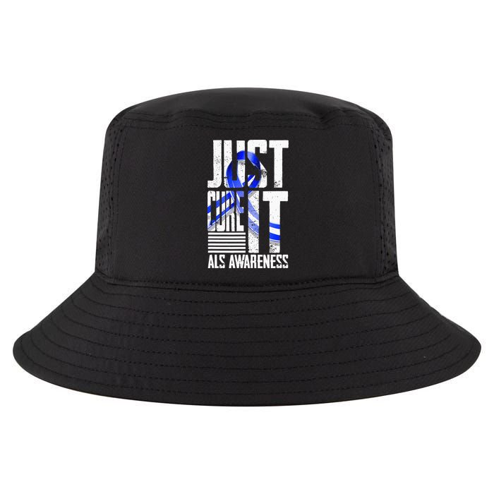 ALS Awareness Just Cure ALS funny support Cool Comfort Performance Bucket Hat