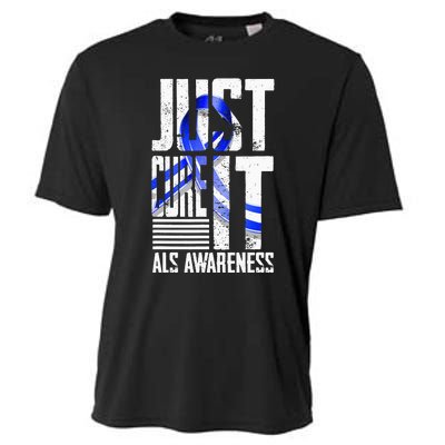 ALS Awareness Just Cure ALS funny support Cooling Performance Crew T-Shirt