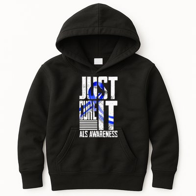 ALS Awareness Just Cure ALS funny support Kids Hoodie