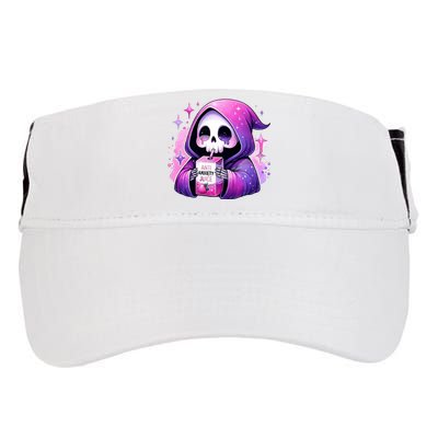 Anti Anxiety Juice Anxious Grim Reaper Halloween Adult Drive Performance Visor