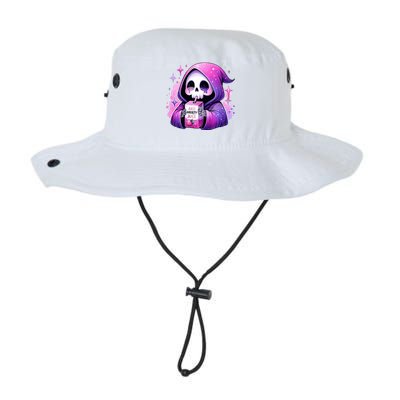 Anti Anxiety Juice Anxious Grim Reaper Halloween Legacy Cool Fit Booney Bucket Hat