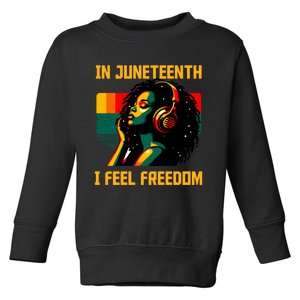 African American June 19th 1865 Toddler Sweatshirt