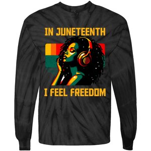 African American June 19th 1865 Tie-Dye Long Sleeve Shirt