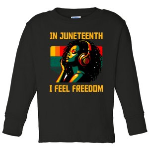 African American June 19th 1865 Toddler Long Sleeve Shirt