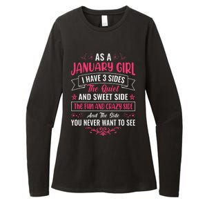 As an January Womens CVC Long Sleeve Shirt