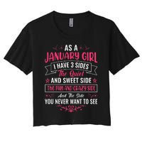 As an January Women's Crop Top Tee