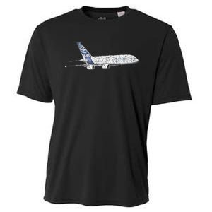 Airbus A380 Jet Airplane Airline Aviation Pilot Cooling Performance Crew T-Shirt