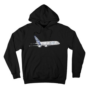 Airbus A380 Jet Airplane Airline Aviation Pilot Hoodie