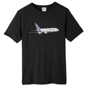 Airbus A380 Jet Airplane Airline Aviation Pilot Tall Fusion ChromaSoft Performance T-Shirt