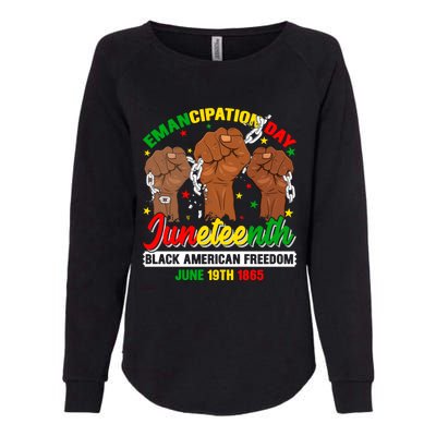 African American Juneteenth Freedom Black History June 19 Great Gift Womens California Wash Sweatshirt