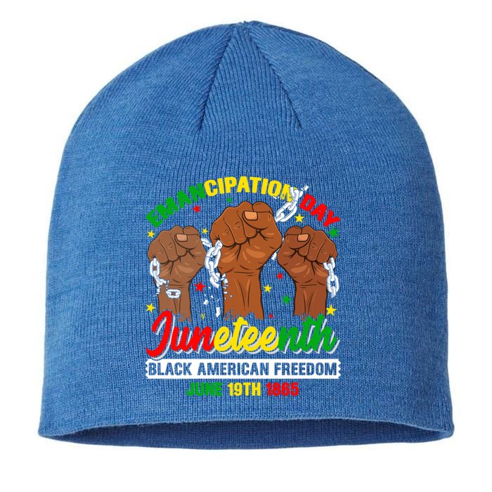 African American Juneteenth Freedom Black History June 19 Great Gift Sustainable Beanie