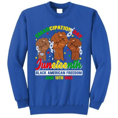 African American Juneteenth Freedom Black History June 19 Great Gift Tall Sweatshirt