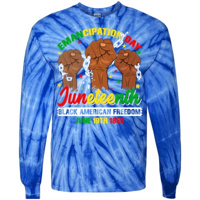 African American Juneteenth Freedom Black History June 19 Great Gift Tie-Dye Long Sleeve Shirt