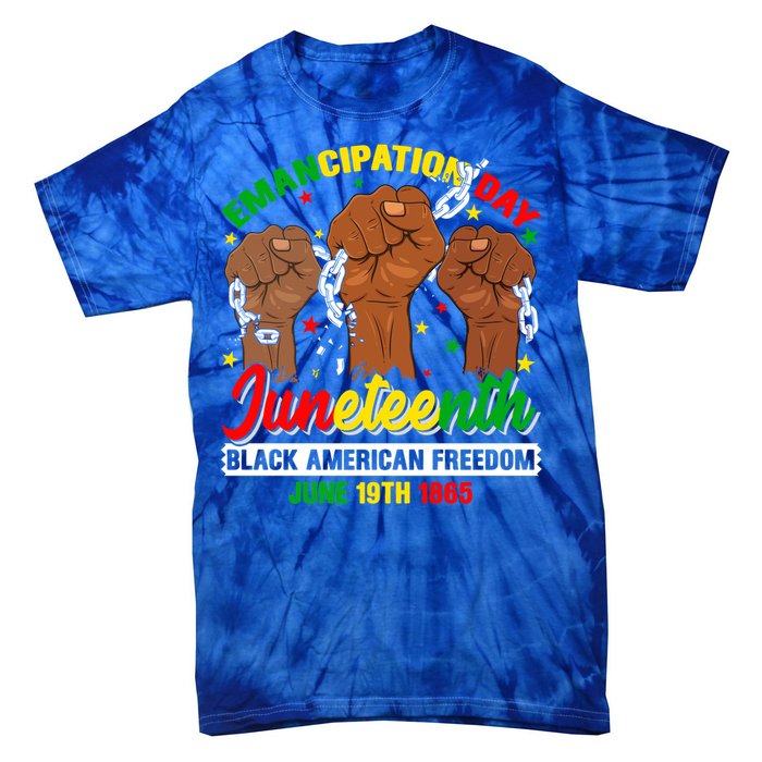 African American Juneteenth Freedom Black History June 19 Great Gift Tie-Dye T-Shirt