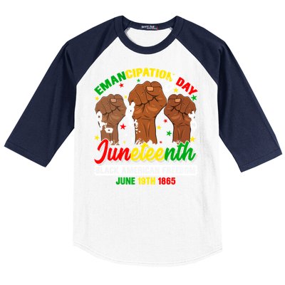 African American Juneteenth Freedom Black History June 19 Great Gift Baseball Sleeve Shirt