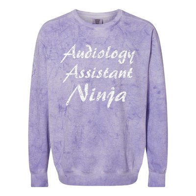 Audiology Assistant Job Occupation Work Title Colorblast Crewneck Sweatshirt