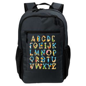 Alphabet ABC Kindergarten Teacher Summer Beach End Of School Daily Commute Backpack