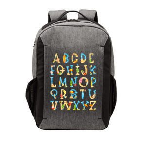 Alphabet ABC Kindergarten Teacher Summer Beach End Of School Vector Backpack