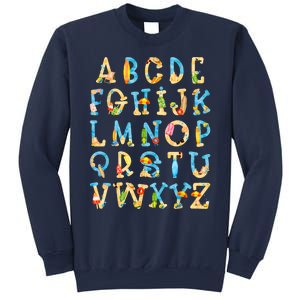 Alphabet ABC Kindergarten Teacher Summer Beach End Of School Sweatshirt