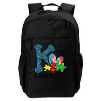 Autism Awareness K Is For Kindness Puzzle Piece Be Kind Backpack