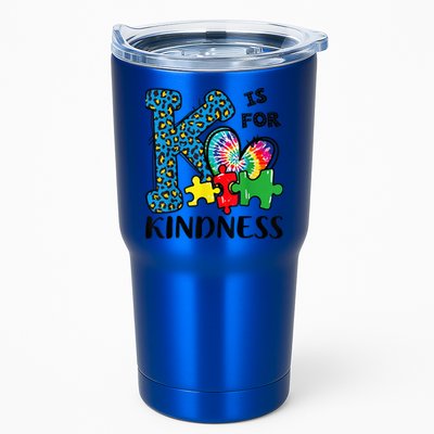 Autism Awareness K Is For Kindness Puzzle Piece Be Kind Tumbler