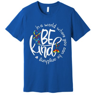 Autism Awareness Kindness Ribbon Heart Premium T-Shirt