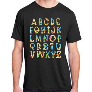 Alphabet ABC Kindergarten Teacher Summer Beach End Of School Adult ChromaSoft Performance T-Shirt