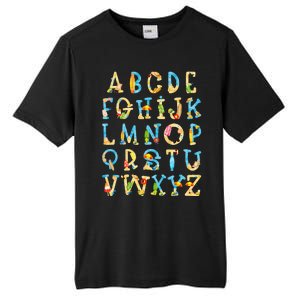 Alphabet ABC Kindergarten Teacher Summer Beach End Of School Tall Fusion ChromaSoft Performance T-Shirt