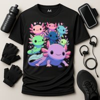 Axolotl Animals Kawaii Axolotls Cooling Performance Crew T-Shirt
