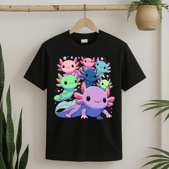 Axolotl Animals Kawaii Axolotls T-Shirt