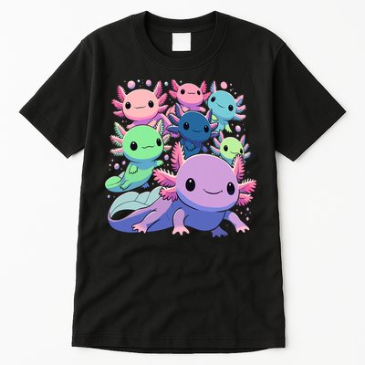 Axolotl Animals Kawaii Axolotls Tall T-Shirt