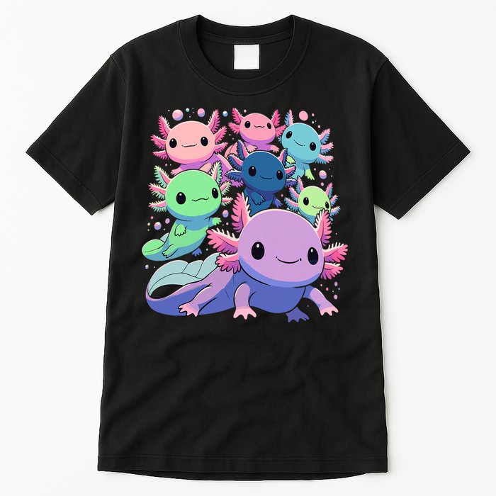 Axolotl Animals Kawaii Axolotls Tall T-Shirt