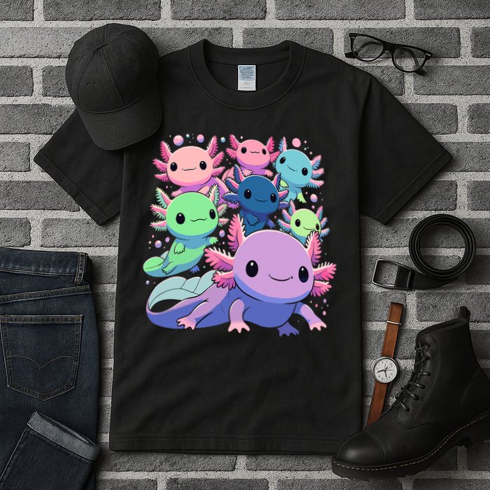 Axolotl Animals Kawaii Axolotls Tall T-Shirt