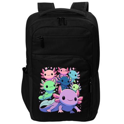 Axolotl Animals Kawaii Axolotls Impact Tech Backpack