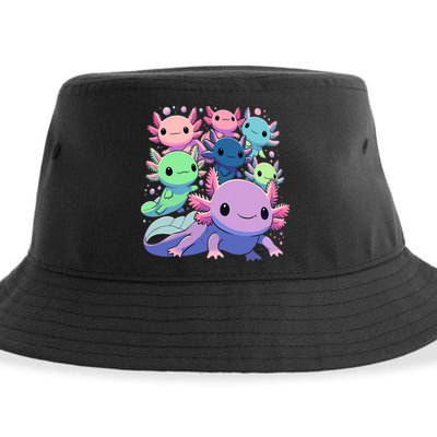 Axolotl Animals Kawaii Axolotls Sustainable Bucket Hat
