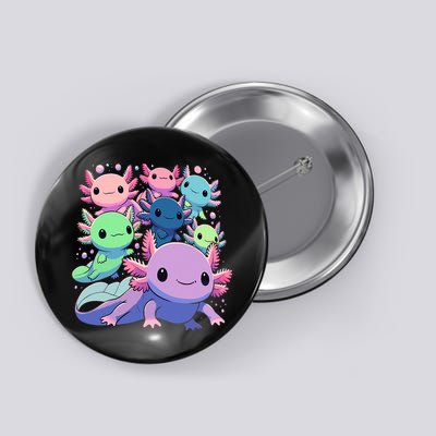 Axolotl Animals Kawaii Axolotls Button