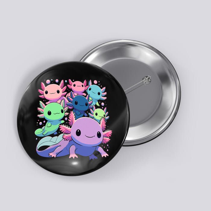 Axolotl Animals Kawaii Axolotls Button