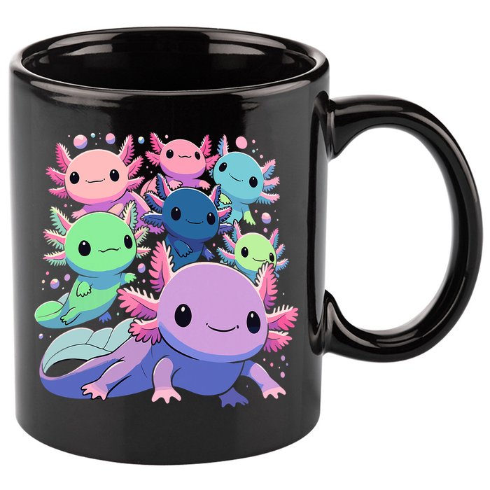 Axolotl Animals Kawaii Axolotls 11oz C Handle Ceramic Mug