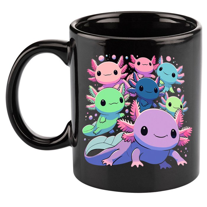 Axolotl Animals Kawaii Axolotls 11oz C Handle Ceramic Mug