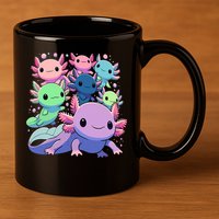 Axolotl Animals Kawaii Axolotls 11oz C Handle Ceramic Mug