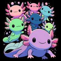 Axolotl Animals Kawaii Axolotls Drawstring Bag