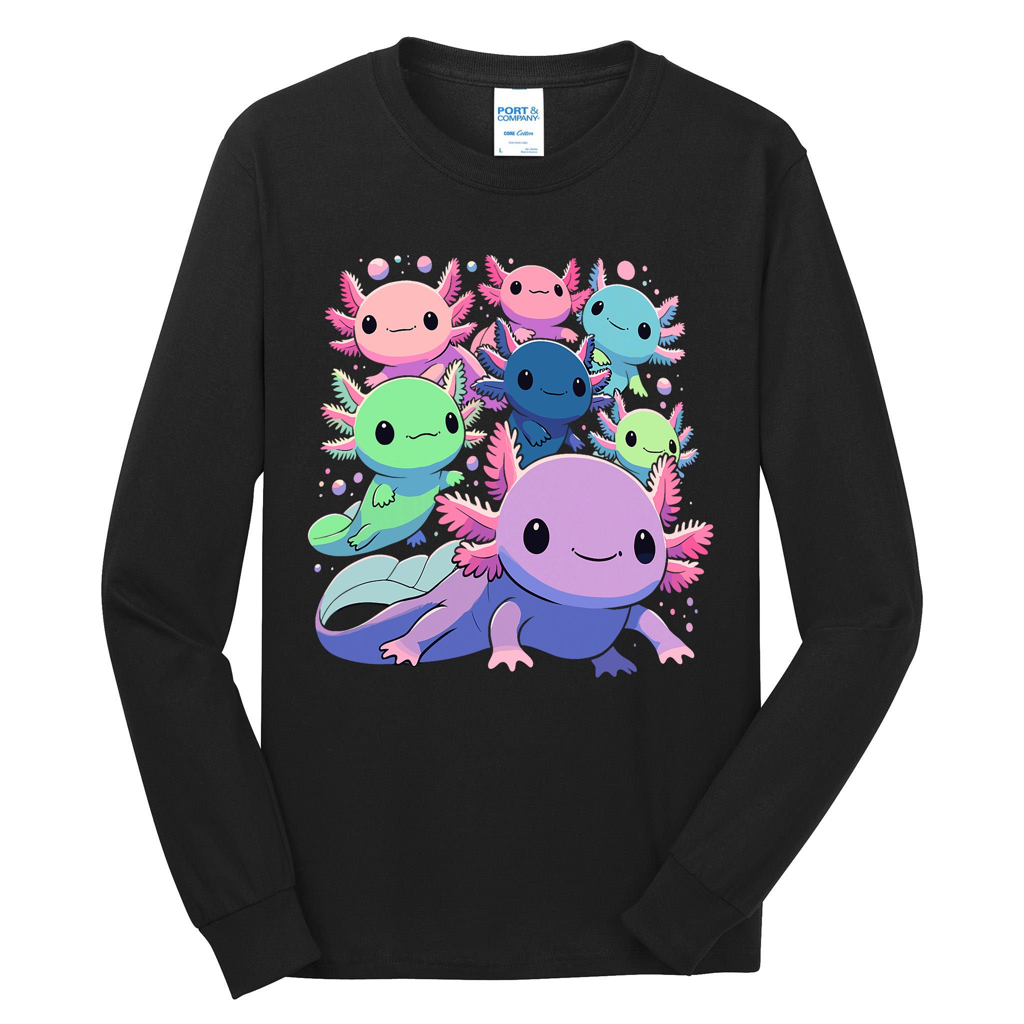Axolotl Animals Kawaii Axolotls Tall Long Sleeve T-Shirt