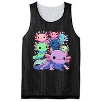 Axolotl Animals Kawaii Axolotls Mesh Reversible Basketball Jersey Tank